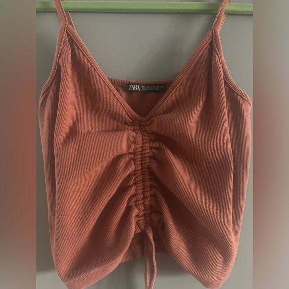 Zara Ruched Crop Top - Picture 2 of 6